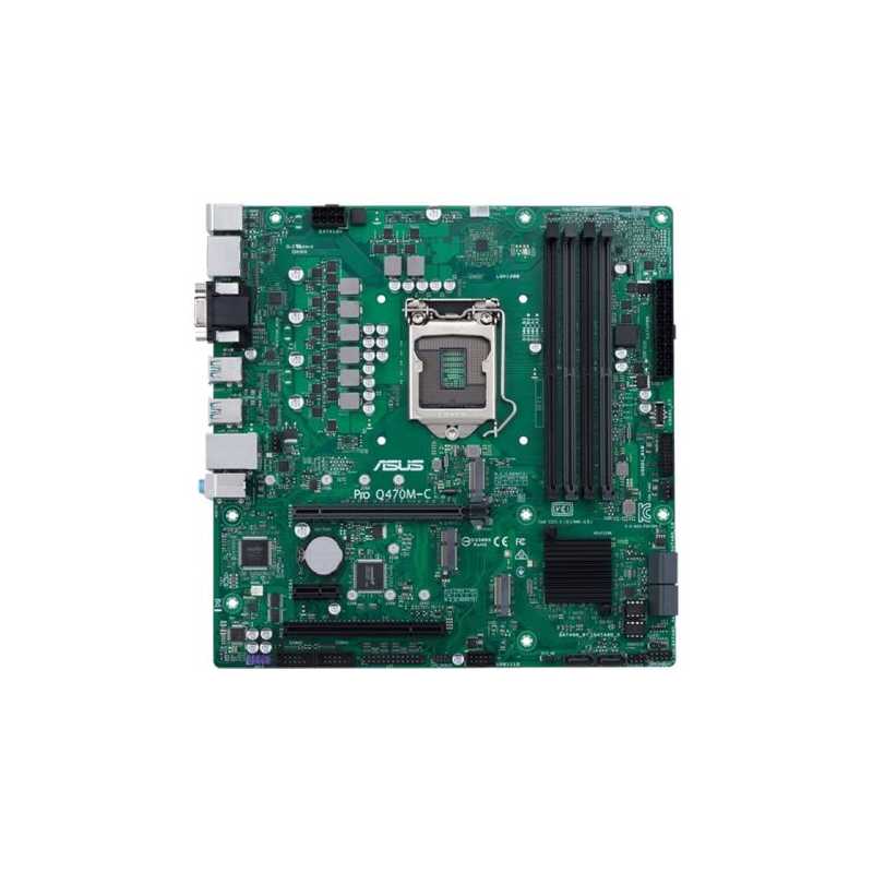 Asus PRO Q470M-C/CSM - Corporate Stable Model, Intel Q470, 1200, Micro ATX, 4 DDR4, VGA, HDMI, 2 DP, LPC Header, M.2