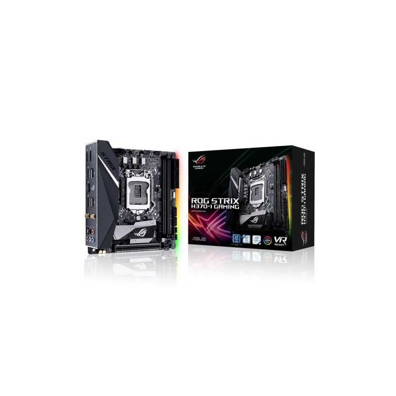 Asus ROG STRIX H370-I GAMING, Intel H370, 1151, Mini ITX, DDR4, HDMI, DP, Wi-Fi, Dual LAN, RGB Lighting, M.2