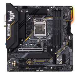 Asus TUF GAMING B460M-PLUS (WI-FI), Intel B460, 1200, Micro ATX, 4 DDR4, XFire, DVI, HDMI, DP, AX Wi-Fi, RGB Lighting, M.2