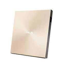 Asus (ZenDrive U9M) External Slimline DVD Re-Writer, USB-A / USB-C, 8x, Black, M-Disc Support, Cyberlink Power2Go 8, Gold