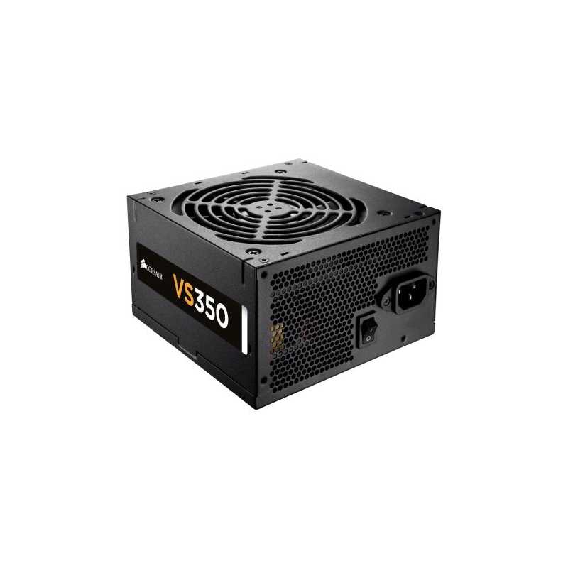 Corsair 350W Builder Series VS350 PSU, Sleeve Bearing Fan, Fully Wired, 80+ White