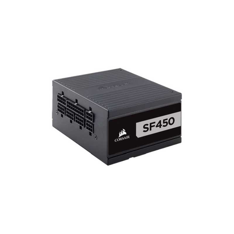 Corsair 450W High Performance SFX SF450 PSU, Rifle Bearing Fan, Fully Modular, 80+ Platinum