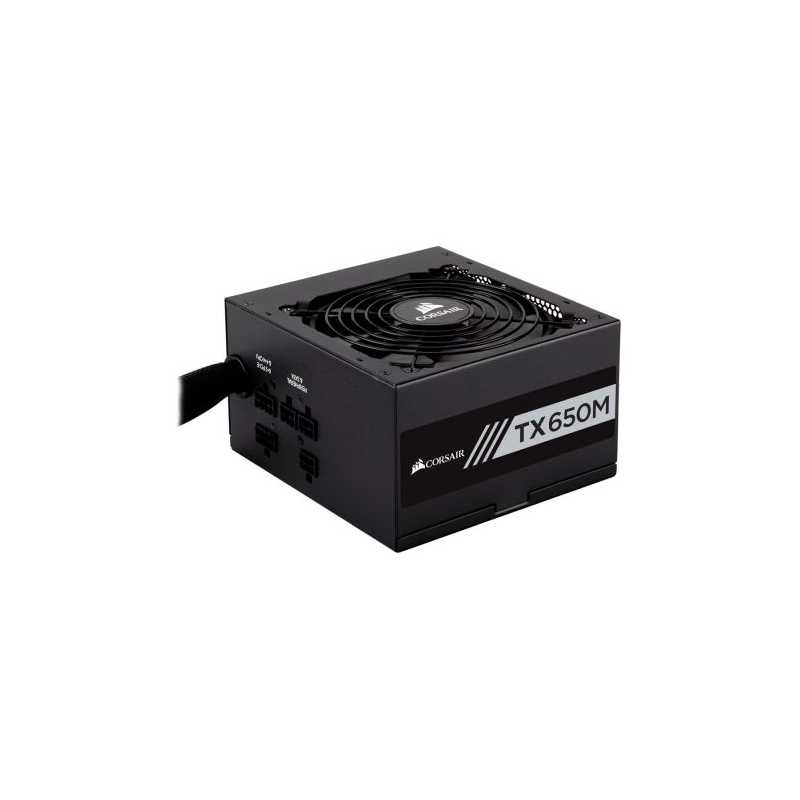 Corsair 650W Enthusiast TX-M Series TX650M PSU, Rifle Bearing Fan, Semi-Modular, 80+ Gold	