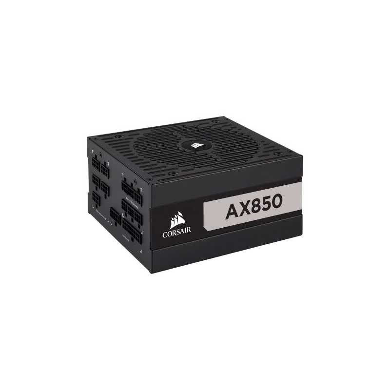 Corsair 850W AX Series AX850 PSU, Fluid Dynamic Fan, Fully Modular, 80+ Titanium