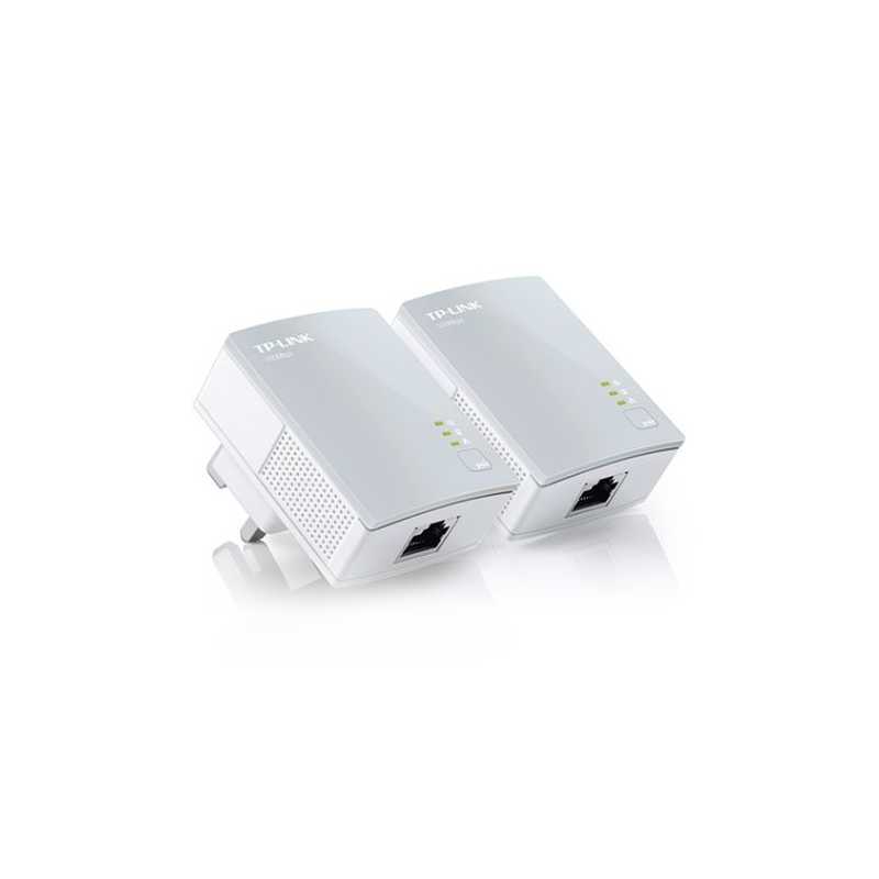 TP-LINK (TL-PA4010KIT V3) AV600 10/100 Powerline Adapter Kit, 1-Port