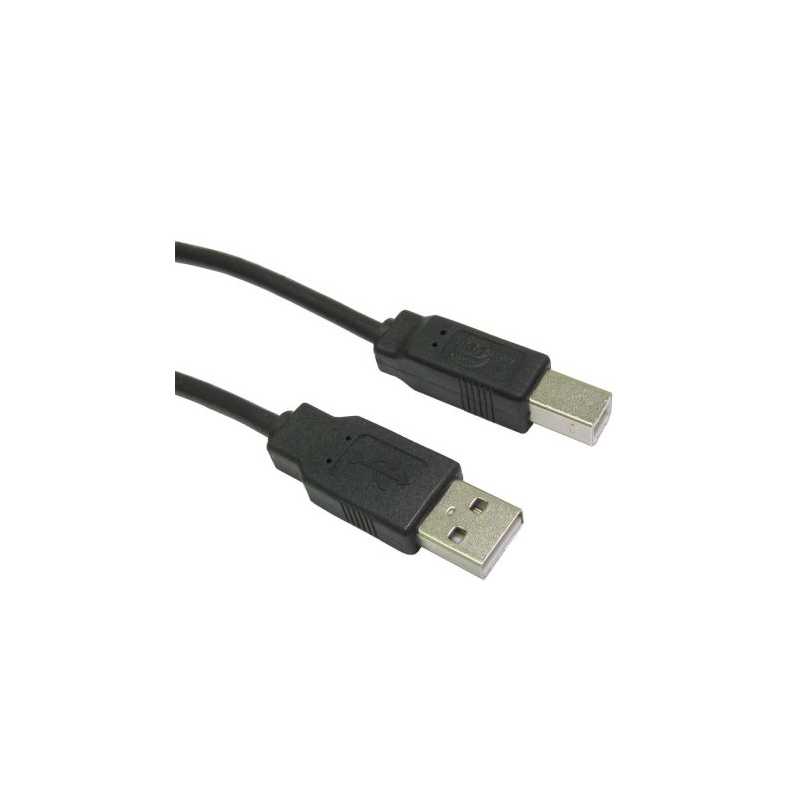 Spire USB Printer Cable, 1.8 Metres, Type A to B, Black