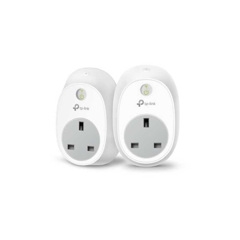 TP-LINK (HS100 2-PACK V2.1) Kasa Wi-Fi Smart Plug Kit, Remote Access, Scheduling, Away Mode, Voice Control, Grouping 