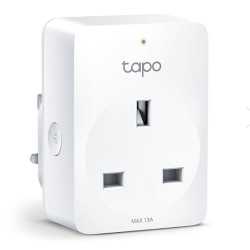 TP-LINK (TAPO P100) Mini Smart Wi-Fi Socket, Remote Access, Scheduling, Away Mode, Voice Control