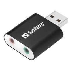 Sandberg External Soundcard, USB, 5 Year Warranty, OEM