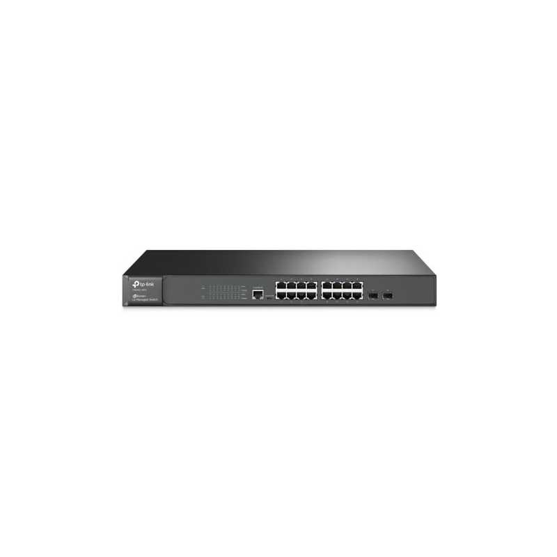 TP-LINK (T2600G-18TS ) 16-Port Jetstream Gigabit L2 Managed Switch with 2 SFP Slots