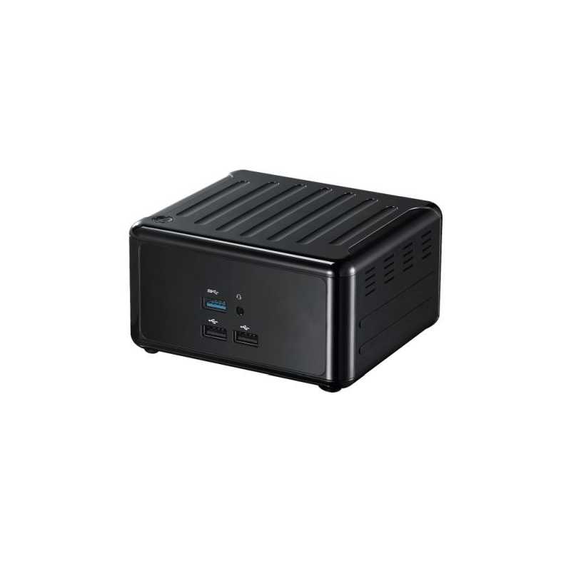 Asrock 4X4 BOX-R1000V Faned Embedded BOX Barebone, Ryzen R1505G CPU, M.2/SATA, HDMI, 2x DP, Dual LAN, USB 3.2 - No RAM, Storage 