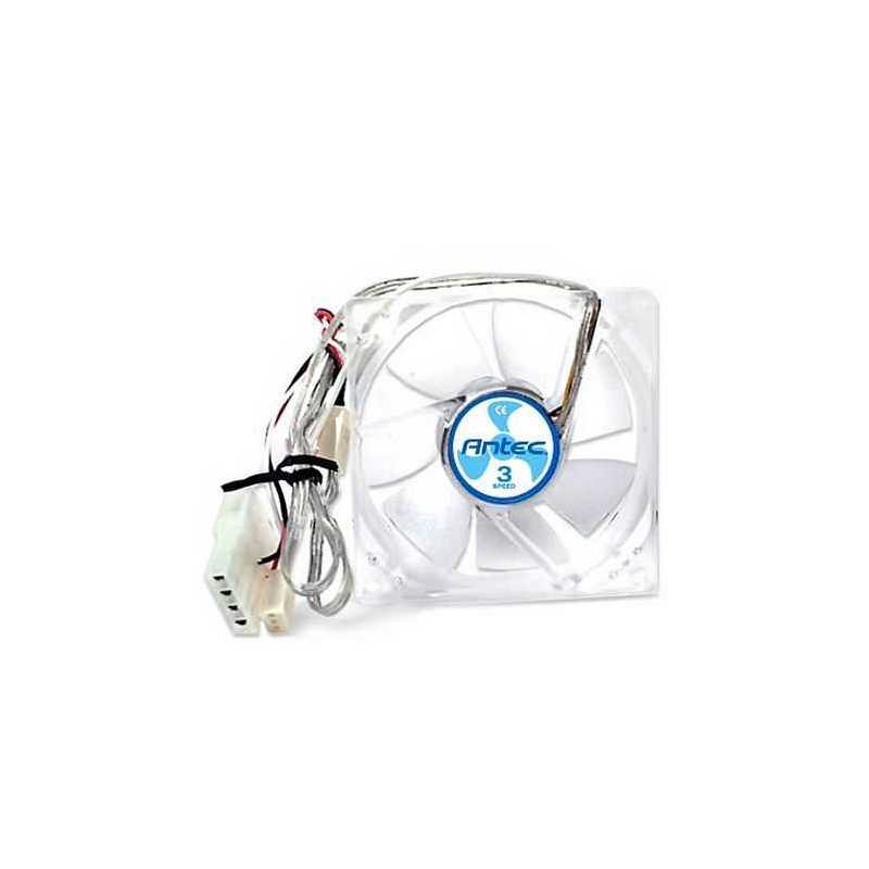 Antec TriCool 8cm Clear Case Fan, 3 Speed, 3-pin with 4-pin Adapter