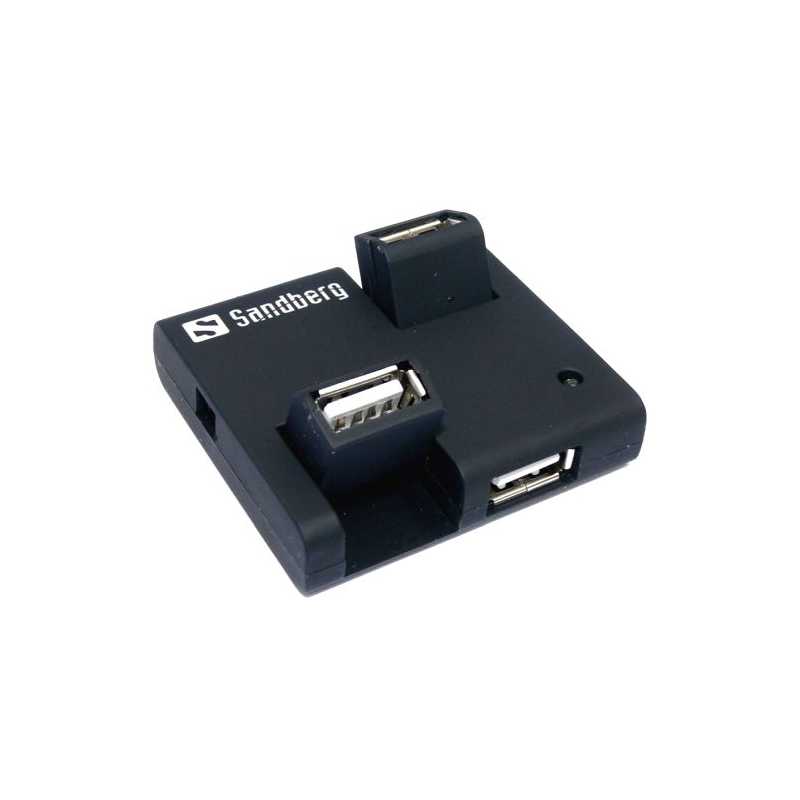 Sandberg (133-67) External 4-Port USB 2.0 Hub, 5 Year Warranty