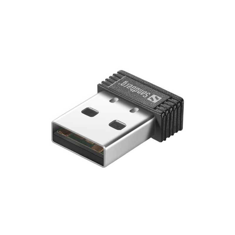 Sandberg 150Mbps Wireless N Nano USB Adapter, WPS, 5 Year Warranty