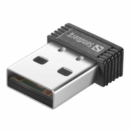 Sandberg 150Mbps Wireless N Nano USB Adapter, WPS, 5 Year Warranty