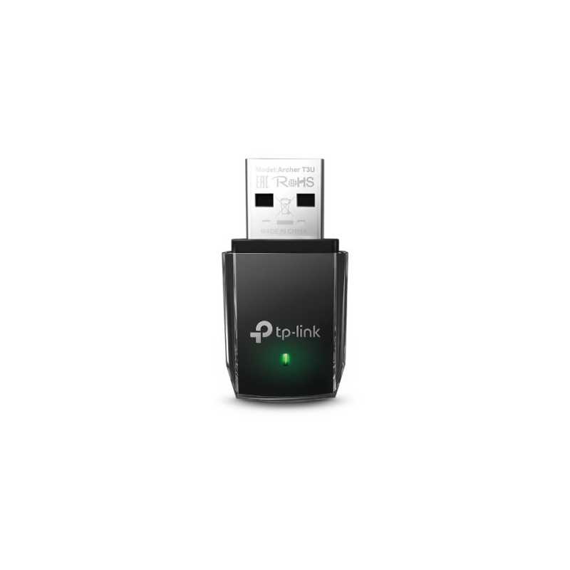 TP-LINK (ARCHER T3U) AC1300 (867+400) Wireless Dual Band Mini USB Adapter, MU-MIMO, USB3