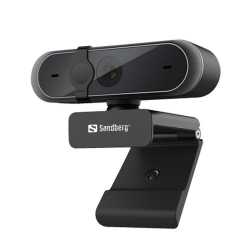 Sandberg USB FHD Webcam Pro, 5MP, Omni-directional Mics, HD Video Calling, Autofocus & Light Correction, 80° Viewing Angle, 5 Y