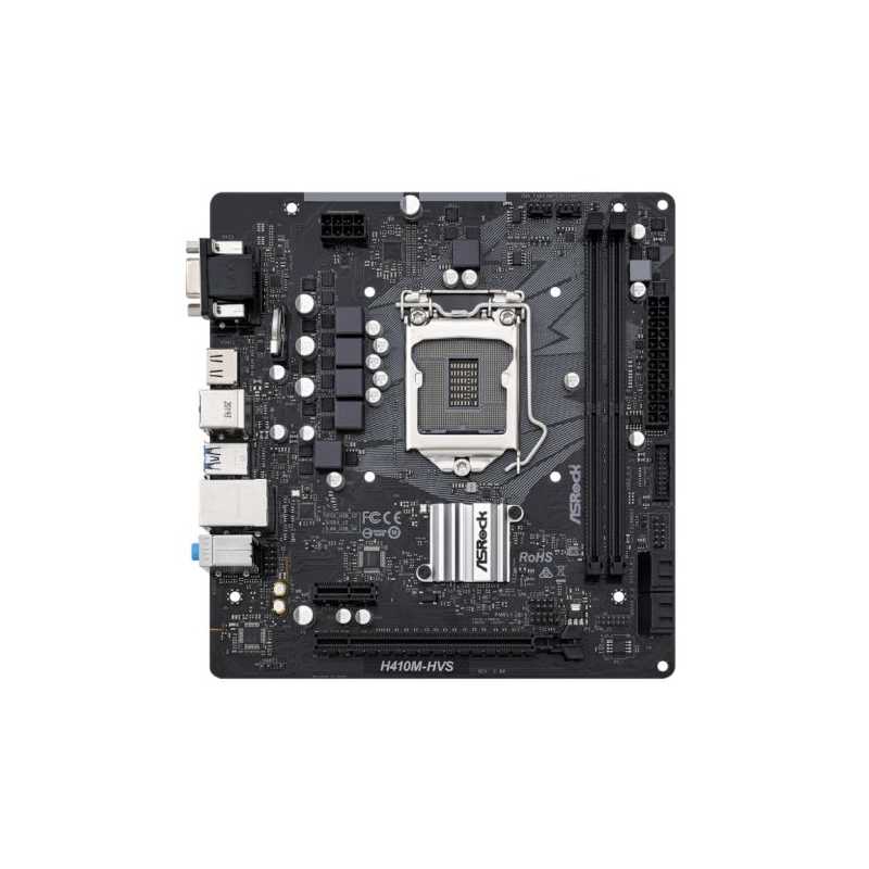 Asrock H410M-HVS R2.0, Intel H410, 1200, Micro ATX, 2 DDR4, VGA, HDMI