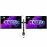 2 X piXL 23" IPS Full HD Frameless Monitors with FREE piXL Double Monitor Arm Bundle