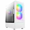 Antec NX410 Mid Tower 1 x USB 3.0 / 2 x USB 2.0 Tempered Glass Side Window Panel White Case with Addressable RGB LED Fans