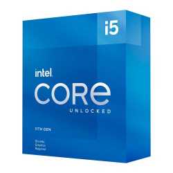 Intel Core i5-11600KF CPU, 1200, 3.9 GHz (4.9 Turbo), 6-Core, 125W, 14nm, 12MB Cache, Overclockable, Rocket Lake, No Graphics, N