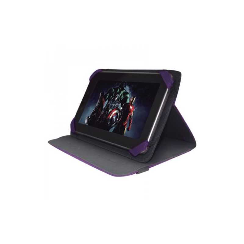 Approx 10 Tablet Case/Stand, 4 x Elastic Corners, Purple (Fits 9, 9.7, 10)