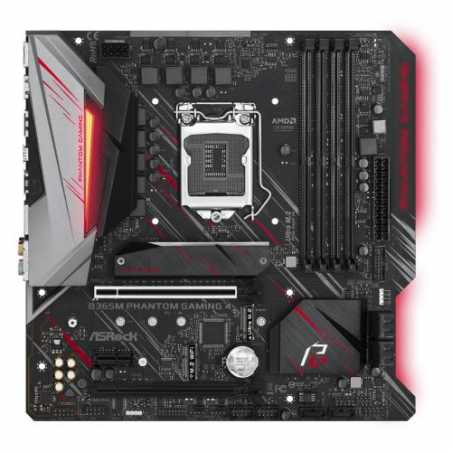 Asrock B365M PHANTOM GAMING 4, Intel B365, 1151, Micro ATX, DDR4, CrossFire, HDMI, DP, RGB Lighting, M.2