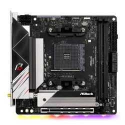 Asrock B550 PHANTOM GAMING ITX/AX, AMD B550, AM4, Mini ITX, 2 DDR4, HDMI, DP, AX Wi-Fi, 2.5GB LAN, PCIe4, RGB Lighting, M.2
