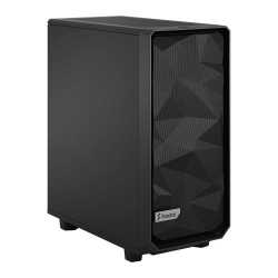 Fractal Design Meshify 2 Compact (Black Solid) Gaming Case, ATX, Angular Mesh Front, 3 Fans, Detachable Front Filter, USB-C