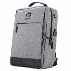 Marvo Grey Laptop Backpack with external USB Port