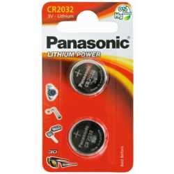 Panasonic Lithium Pack of 2 Coin Cell CR2032 Batteries