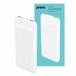 Prevo SP3012 10000mAh Slim Dual-Port Powerbank White