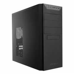 Antec VSK4000B U3/U2 ATX Case, No PSU, 12cm Fan, USB 3.0, Black with Black Interior