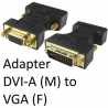 DVI-A (M) to VGA (F) Black OEM Adapter