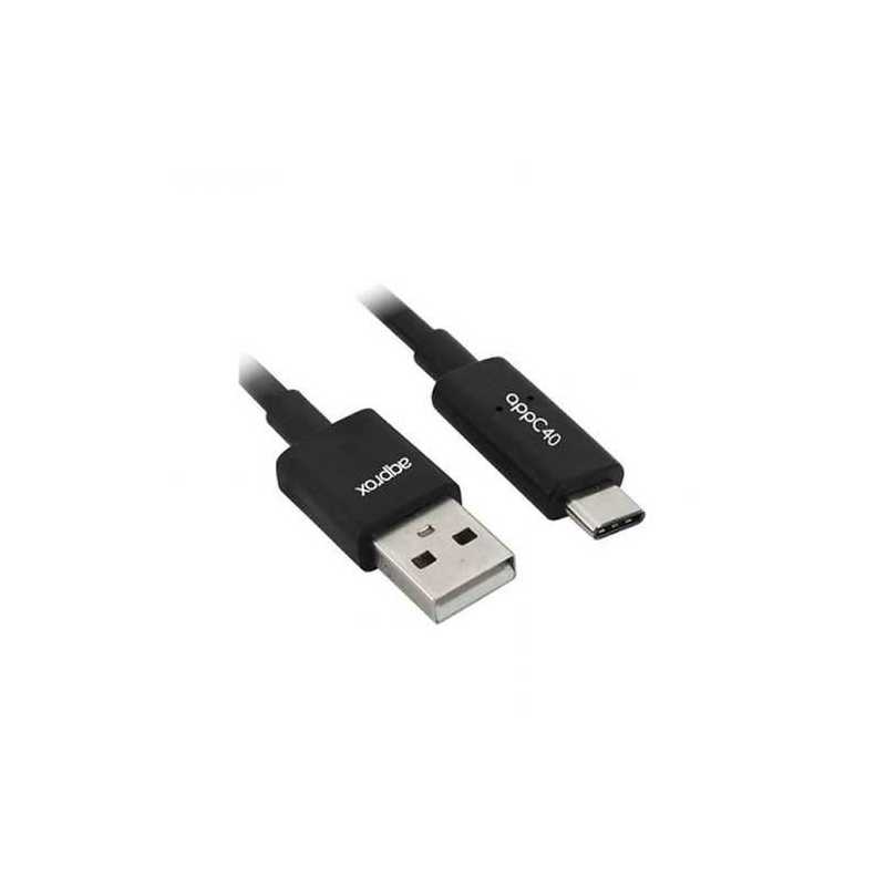Approx USB 3.0 to USB Type-C Cable, Black, 1 Metre