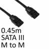 Locking SATA III (M) to Locking SATA III (M) 0.45m Black OEM Internal Data Cable