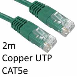 RJ45 (M) to RJ45 (M) CAT5e 2m Green OEM Moulded Boot Copper UTP Network Cable