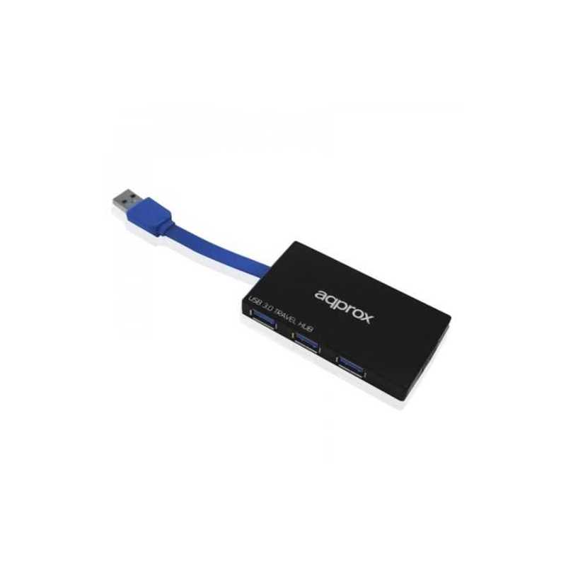 Approx (APPHT5B) External 4-Port USB 3.0 Hub, Black