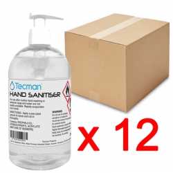 Hand Sanitiser 70% Alcohol Box of 12 x 250ml Bottles