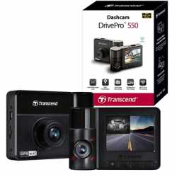 Transcend DrivePro 550 Dual Lens 64GB Dashcam with Sony Sensor / GPS /  Wi-Fi and Infrared