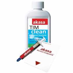 Akasa Tim-Kit Thermal Heat Paste & CPU/Heatsink Cleaner, Spreader included, 125ml