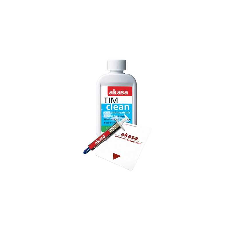 Akasa TimKit Thermal Heat Paste & CPU/Heatsink Cleaner, Spreader