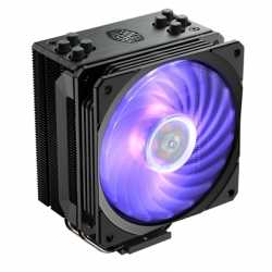 Cooler Master Hyper 212 RGB Black Edition Universal Socket 120mm PWM 2000RPM RGB LED Fan CPU Cooler with Wired RGB Controller