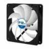 Arctic F12 Temperature Controlled 12cm Case Fan, Black & White, 9 Blades, Fluid Dynamic, 6 Year Warranty