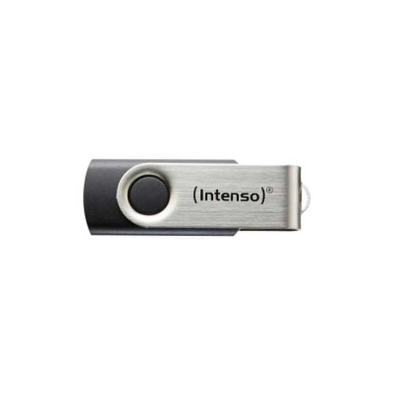 Intenso 8GB USB 2.0 Memory Pen, Basic Line, Black & Silver