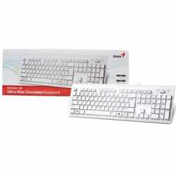 Genius SlimStar 130 USB Desktop Slim Design White Keyboard