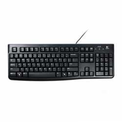 Logitech K120 Wired Keyboard, USB, Low Profile, Quiet Keys, OEM 