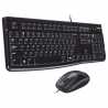 Logitech MK120 Wired Keyboard and Mouse Desktop Kit, USB, Low Profile