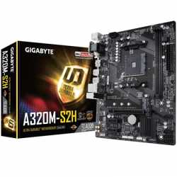 Gigabyte GA-A320M-S2H AMD Socket AM4 Ryzen Micro ATX DDR4 D-Sub/DVI-D/HDMI M.2 USB 3.1 Motherboard