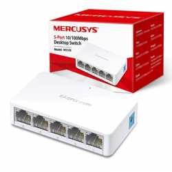Mercusys (MS105) 5-Port 10/100 Unmanaged Desktop Switch, Plastic Case